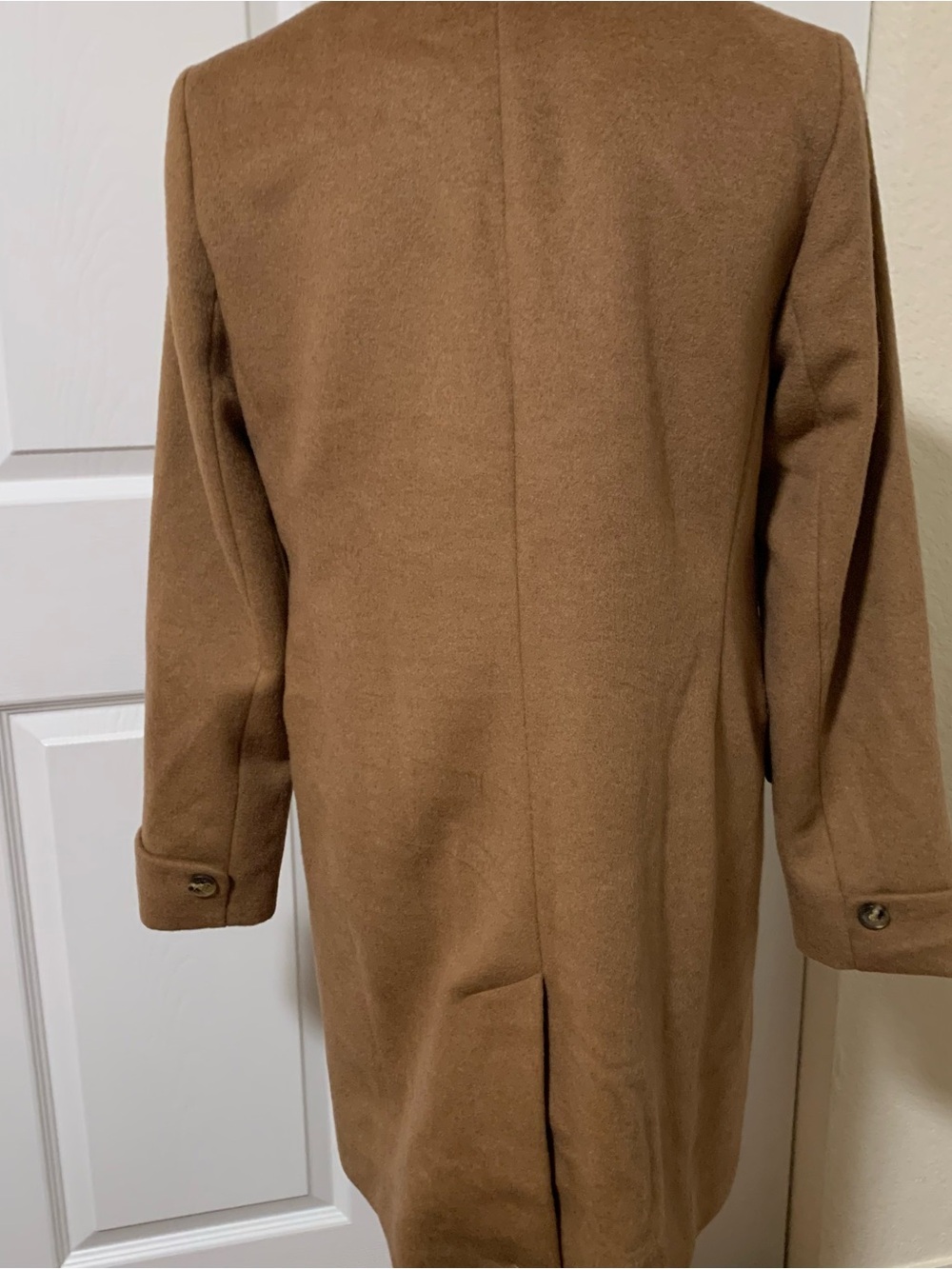 NWOT Ralph Lauren Women's Camel Wool-Blend Coat - Brown - Picture 4 of 6
